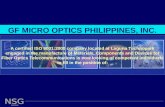 GF MICRO OPTICS PHILIPPINES, INC.