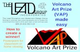 Volcano Art Prize (VAP)  made easy
