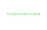 VII.1 Hille-Yosida Theorem