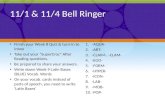 11/1 & 11/4 Bell Ringer