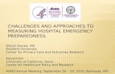 Challenges and Approaches to Measuring Hospital Emergency Preparedness