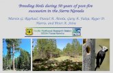 Breeding birds during 50 years of post-fire  s uccession in the Sierra Nevada