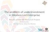 The problem of underinvestment in Women-Led Enterprise