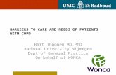 Barriers to care and needs of patients with COPD