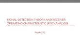 Signal-detection theory and receiver operating characteristic (roc) analysis