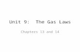 Unit 9:  The Gas Laws