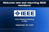 Welcome new and returning IEEE members!