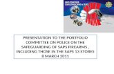 CONTROL MEASURES IN PLACE IN THE SAPS  (REGULATORY FRAMEWORK)