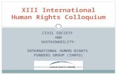 XIII International Human Rights Colloquium