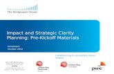Impact and Strategic Clarity Planning: Pre-Kickoff Materials