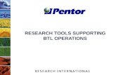 RESEARCH TOOLS SUPPORTING BTL OPERATIONS