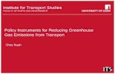 Policy Instruments for Reducing Greenhouse Gas Emissions from Transport