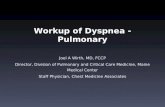 Workup of Dyspnea - Pulmonary