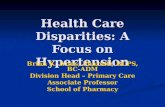 Health Care Disparities: A Focus on Hypertension