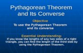 Pythagorean Theorem and Its Converse