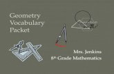 Geometry  Vocabulary  Packet