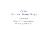 CS 886 Electronic Market Design