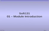 Soft131 01 – Module Introduction