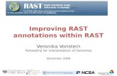 Improving RAST annotations within RAST