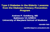Type 2 Diabetes in the Elderly: Lessons from the Diabetes Primary Prevention Program