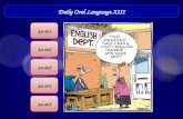Daily Oral Language  XIII
