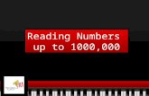 Reading Numbers  up to 1000,000