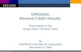 CRGAQS: Revised CAMx Results
