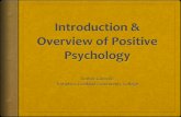 Introduction & Overview of Positive Psychology