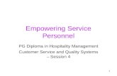 Empowering Service Personnel