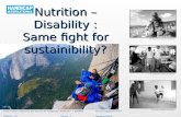 Nutrition – Disability : Same fight  for  sustainibility ?