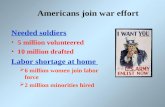 Americans join war effort