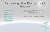 Exploring  the Elements of Poetry