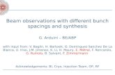 Beam observations with different bunch  spacings  and  synthesis G. Arduini – BE/ABP