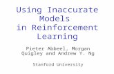Using Inaccurate Models  in Reinforcement Learning
