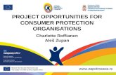 PROJECT OPPORTUNITIES FOR CONSUMER PROTECTION ORGANISATIONS Charlotte Roffianen Aleš Zupan