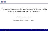 Transport Simulation for the Scrape-Off Layer and Divertor Plasmas in KSTAR Tokamak