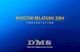 About DMS Market Analysis Business Domain Vision & Strategy Investment Point Appendix