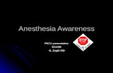 Anesthesia Awareness