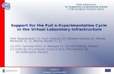 Support for the Full e-Experimentation Cycle  in the Virtual Laboratory Infrastructure