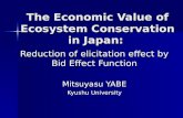 The Economic Value of Ecosystem Conservation in Japan: