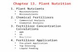 Chapter 13 . Plant Nutrition