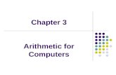 Chapter 3 Arithmetic for Computers