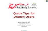 Quick Tips for Dragon Users