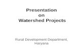 Presentation  on  Watershed Projects