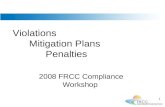 Violations Mitigation Plans Penalties