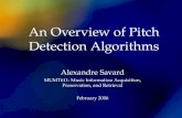 An Overview of Pitch Detection Algorithms