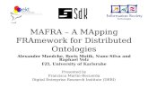 MAFRA – A MApping FRAmework for Distributed Ontologies