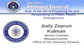 Judy Zeprun Kalman Senior Counsel Massachusetts  Office of the Attorney General