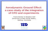 Aerodynamic Ground Effect:  a case-study of the integration of CFD and experiments