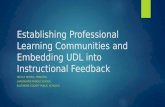 Establishing Professional Learning Communities and Embedding UDL into Instructional Feedback